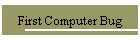 First Computer Bug